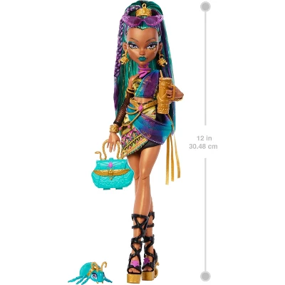 Monster High Nefera De Nile Doll With Pet Scarab Lavish And 7 Accessories Like Purse And Snacks 3 Monster High Nefera De Nile Doll With Pet Scarab Lavish And 7 Accessories Like Purse And Snacks