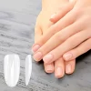 Unique Bargains Women's Oval Shape Fake Nails Clear 1 Set