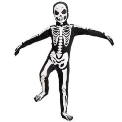 Joyfy Boys' Halloween Costume, Halloween Skelebone Costume For Kids,Halloween Dress Up Party Skeleton Costume