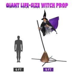 Yescom 9Ft Animatronics Flying Witch Hovering Broom Animated Halloween Outdoor Decoration Motion Activated AC 110-240V 2025 Party Outdoor Decor 16 Yescom 9Ft Animatronics Flying Witch Hovering Broom Animated Halloween Outdoor Decoration Motion Activated AC 110-240V 2025 Party Outdoor Decor -Target GUEST 38ec89a0 1b17 4b7b 854f 64477d735fe7