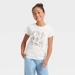 Girls' Short Sleeve Halloween Graphic T-Shirt - Cat & Jack™ - Cream -Target GUEST 390d30a0 b9a5 4112 a0ba c6cb530420d5