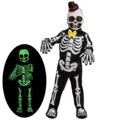 Joyfy Boys' Halloween Costume Glows In The Dark Skeleton Costume, Black Skelebones Jumpsuit, Bone Halloween Costume -Target GUEST 3bebb02a 1266 46ac 930a 3685495bcfaf