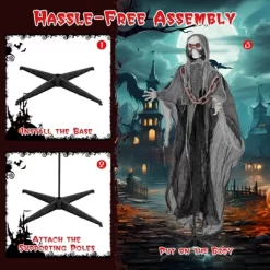 Costway 6.4 FT Standing Grim Reaper Halloween Animatronic Decoration With Light Up Eyes -Target GUEST 3c94062e 33d2 47de 957a 0c688810a8b8