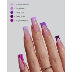 BTArtboxnails XCOATTIP® Press-On Nails - Purple Pastel French - Square Nails -160ct -Target GUEST 3f2ae0d5 7c5d 4415 9ef2 0cfd6bd48cc3