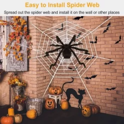 Halloween Decorations Spider Outdoor 59inch Halloween Spider Hairy Poseable Scary Spider Outdoor Yard Creepy Decor Spider Stretch Cobweb -Target GUEST 414dfc20 90e9 4a11 ae5e 0b17d0d24b06