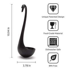 Ototo Swanky Swan Floating Ladle Plastic Soup Spoon Black -Target GUEST 415ca398 f18a 440a 8d58 89374f53a86a