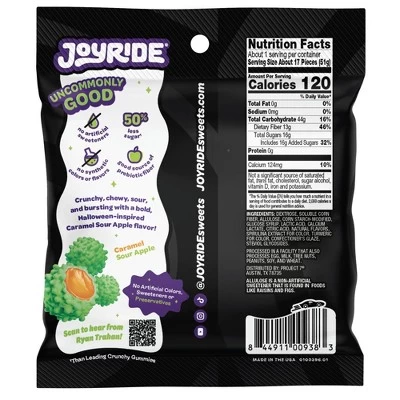 JOYRIDE Gummy Busters Halloween Sour Caramel Apple Mix Candy - 1.8oz 3 JOYRIDE Gummy Busters Halloween Sour Caramel Apple Mix Candy - 1.8oz