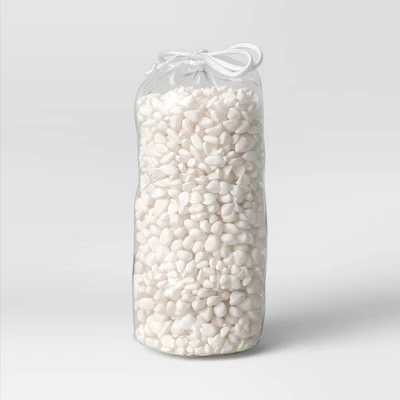 Decorative Filler Stone In Drawstring Bag White - Threshold™: Polished Natural Rocks, Home Decor Accents 4 Decorative Filler Stone In Drawstring Bag White - Threshold™: Polished Natural Rocks, Home Decor Accents - Image 2