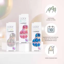 KISS Products ColorFX By ImPRESS Press-On Manicure Fake Nails - Short Squoval - Starry - 30ct -Target GUEST 4465d15e 9304 4b3b 8138 3b384a6b14d4