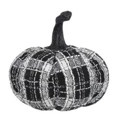 Whisen Fabric Plaid Pumpkin, Holiday Halloween Decoration - Black & White -Target GUEST 45464711 f616 460e 8dea 3aab2f6f2d05