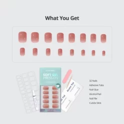 BTArtbox Press-On Nail - Hot Cocoa - XS Square - 30ct -Target GUEST 45b416d6 6f90 43f7 8046 4d9c04d48955