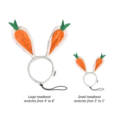 Midlee Carrot Bunny Ears Easter Dog Headband Costume 8 Midlee Carrot Bunny Ears Easter Dog Headband Costume - Image 6
