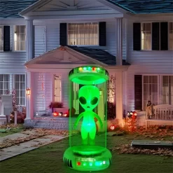 Joyfy 7 FT Halloween Inflatable Outdoor Decoration, Alien With Giant Test Tube Inflatable With Animated LEDs For Halloween Outdoor Lawn Yard Decor -Target GUEST 48f2928f c094 47e2 9b0b 7748a85f993f