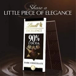 Lindt 4/6/12 Bars, Excellence 90% Cocoa Dark Chocolate 3.5oz Full Size Candy Bar