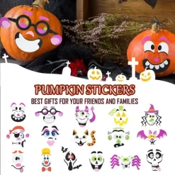 Joyfy 16 Packs Halloween Foam Craft Kit Pumpkin Decor Stickers, Halloween Party Favors School Games Gifts For Kids, Arts Activities Party Supplies -Target GUEST 4a0d8846 34fb 415e 8e75 b51d1ba0c607