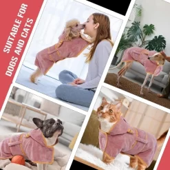 Dog Robes For After Bath - Super Absorbent & Fast Drying Coat With Hood, Bath Towels For Drying Dogs Small, Puppy Bathrobe Beach Essentials -Target GUEST 4a244b39 76c4 438e 90ea 7be24a6e4445