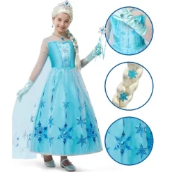 Joyfy Halloween Ice Princess Dress Costume For Girls Kids , Light-Up Princess Dress Up Cosplay Party Decor, Sequin Gown For Birthday -Target GUEST 4b985e47 3ea3 4416 a3aa 20b645d5cd62