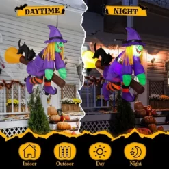 Karl Home 3.9 FT Halloween Inflatable Witch Riding Broom Broke Out From Window Outdoor Decorations 11 Karl Home 3.9 FT Halloween Inflatable Witch Riding Broom Broke Out From Window Outdoor Decorations -Target GUEST 4c4b47dd 37ae 4138 8ce0 a76d0280d0f1