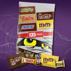 Mars Milky Way, Twix, Snickers, M&M's Halloween Chocolate Variety Pack - 53.26oz/135ct