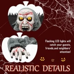 Joyfy Halloween Outdoor Decoration Light-Up Zombie Groundbreaker With Sound, Halloween Decorations For Graveyard Haunted House Lawn Yard Party Decor -Target GUEST 4ea44e20 1182 439f afbb 84191d3b6527