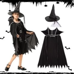 Garvee Black Witch Costume For Girls--Halloween Plush Witch Dress With Hat -Target GUEST 4ef280b9 a82c 4175 8a17 75d573d21822