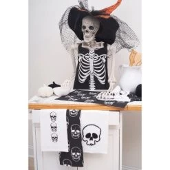 C&F Home Skeleton Bones Halloween Cotton Kitchen Apron Baking Cooking -Target GUEST 4f8c38ae 37b9 43da bbdd 53ecd8d6072c