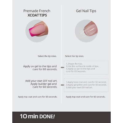 BTArtboxnails XCOATTIP® Press-On Nails - Pink Pastel Collection -Square Nails -150ct 14 BTArtboxnails XCOATTIP® Press-On Nails - Pink Pastel Collection -Square Nails -150ct - Image 12