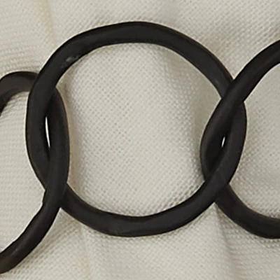 Split P Circles Links Black Napkin Ring Set Of 4 4 Split P Circles Links Black Napkin Ring Set Of 4 - Image 2