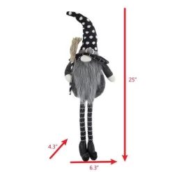 Whisen Fabric Sitting Gnome, Broomstick & Soft Legs, Halloween Decoration - Black & White -Target GUEST 51c6c7fa 70f1 4265 acf0 05af80cd09bd