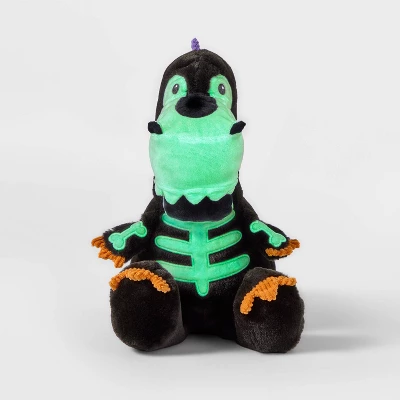 12.5" Glow In The Dark T-Rex Stuffed Animal - Gigglescape™: Polyester Character Plush Toy 5 12.5" Glow In The Dark T-Rex Stuffed Animal - Gigglescape™: Polyester Character Plush Toy - Image 3
