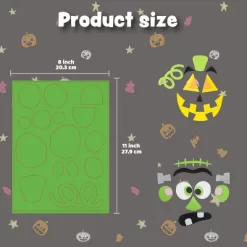 Joyfy 16 Packs Halloween Foam Craft Kit Pumpkin Decor Stickers, Halloween Party Favors School Games Gifts For Kids, Arts Activities Party Supplies -Target GUEST 542568de 0947 4375 8712 56c6d843edb4