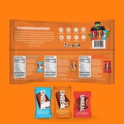 UNREAL Halloween Chocolate Coconut Bars & Nougat Bars Variety Bag - 11.43oz/20ct