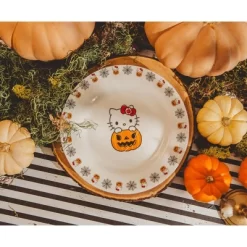 Silver Buffalo Sanrio Hello Kitty Pumpkin Boo 8-Inch Ceramic Dinner Plate