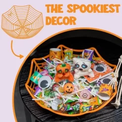 Joyfy 5pcs Halloween Plastic Spider Web Bowls Candy Basket, Candy Bowl Tableware Decorations, Halloween Candy Dish Trick Or Treat Party Supplies -Target GUEST 570761a5 ded3 434c 9cab 4c3413e1cedf