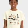 Boys' Short Sleeve Halloween Dogs Graphic T-Shirt - Cat & Jack™ Cream