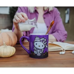 Silver Buffalo Sanrio Hello Kitty "Happy Halloween" Ceramic Glitter Mug | Holds 14 Ounces -Target GUEST 58167597 3d9c 42dd b749 bbf0b4bb48d2