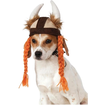 Rubies Viking Hat W/Braids Pet Costume 4 Rubies Viking Hat W/Braids Pet Costume - Image 2