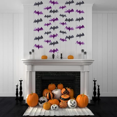 Amscan Bats Hanging String Halloween Decoration 3 Amscan Bats Hanging String Halloween Decoration