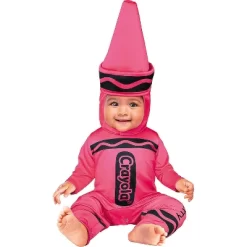 Crayola Kids' Pink Crayon Halloween Costume Jumpsuit