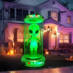 Joyfy 7 FT Halloween Inflatable Outdoor Decoration, Alien With Giant Test Tube Inflatable With Animated LEDs For Halloween Outdoor Lawn Yard Decor -Target GUEST 591d6a47 0184 48f4 8550 ddef0b62a889