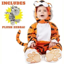 Joyfy Baby Halloween Costume Tiger Jumpsuit With Tail, Toddler One Piece Animal Suit With Hat For Halloween Dress Up Party -Target GUEST 5b5bbd22 3008 4533 8460 3ddcedfade9e