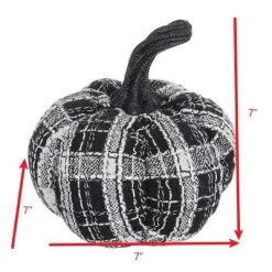 Whisen Fabric Plaid Pumpkin, Holiday Halloween Decoration - Black & White -Target GUEST 5bd2d11f 0423 4346 b870 a9d5c05bdc06