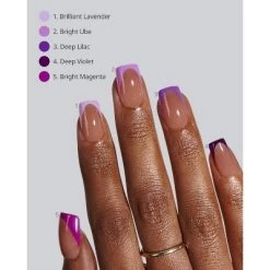 BTArtboxnails XCOATTIP® Press-On Nails - Purple Pastel French - Square Nails -160ct -Target GUEST 5d084e15 c6bf 44b4 9b35 afab6c69fe1f