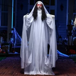Joyfy 67’’ Halloween Animatronics Standing Bride Ghost Decoration, Life-Size Scary Ghost With Creepy Sound For Yard Lawn Outdoor Indoor Decoration 14 Joyfy 67’’ Halloween Animatronics Standing Bride Ghost Decoration, Life-Size Scary Ghost With Creepy Sound For Yard Lawn Outdoor Indoor Decoration -Target GUEST 5db455cf 7353 4c16 a94a 79661b453610