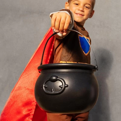 4E's Novelty 7.5" Halloween Plastic Cauldron, Durable Black Cauldron For Party Supplies, Large Halloween Candy Bowl, Perfect Halloween Decor 5 4E's Novelty 7.5" Halloween Plastic Cauldron, Durable Black Cauldron For Party Supplies, Large Halloween Candy Bowl, Perfect Halloween Decor - Image 3