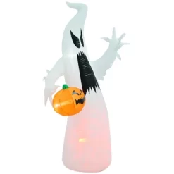 LOVSON 5.9-foot Halloween Inflatable Outdoor Decoration (ghost And Pumpkin) With LED Lighting, Suitable For Lawns And Holidays, Waterproof,White -Target GUEST 5f23152e ed79 4708 8676 25091c093d39 1