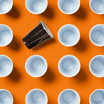 Up & Up Halloween Disposable Solid Cups - Black - 18oz/30ct - Up&up™ 3 Up & Up Halloween Disposable Solid Cups - Black - 18oz/30ct - Up&up™