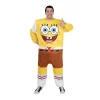 JAZWARES SpongeBob Men's Halloween Costume Bodysuit - Yellow One Size