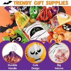 Joyfy 108 PCS Mini Halloween Drawstring Candy Bag, Party Favors Supplies, Goodie Trick Or Treat Bag With 9 Character Designs For Kids Classroom Gifts -Target GUEST 5ff164de 9f19 4193 b1e6 ac0637a19060