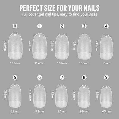 YEVYO Round Matte Nail Tips Full Cover On Fake Nails - 500 PCS 7 YEVYO Round Matte Nail Tips Full Cover On Fake Nails - 500 PCS - Image 5